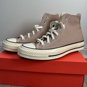 ❌ Sold ❌Converse Taupe Chuck 70 High Top Sneakers